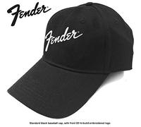 Fender Classic Logo Strapback Baseball Cap Fender Black One Size
