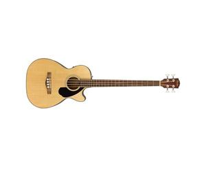 Fender CB-60SCE Acoustic Bass, Walnut Fingerboard, Natural, Comes with Free Virtual Lessons