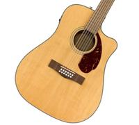Fender CD-140SCE 12-String Dreadnought Cutaway Acoustic Electric Guitar with 2-Year Warranty, Fishman Pickup and Preamp System, Natural, with Case