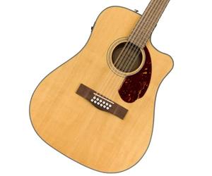 Fender CD-140SCE 12-String Dreadnought Cutaway Acoustic Electric Guitar with 2-Year Warranty, Fishman Pickup and Preamp System, Natural, with Case