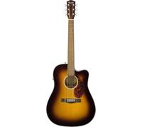 Fender CD-140SCE Dreadnought Electro-Acoustic with Hard Case, Built-in Tuner and Fishman® pickup, Solid Spruce and Ovangkol, Sunburst