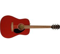 Fender CD-60 Dreadnought Acoustic Guitar, Ideal for Beginners, with Free Virtual Lessons, Easy-to-play Neck and Spruce Top, Cherry