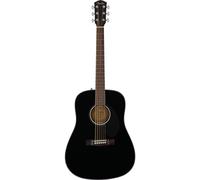 Fender CD-60S Dreadnought Acoustic Guitar, with Solid Spruce Top and Easy-to-play Neck, Includes Free Virtual Lessons, Great for Beginners, Black