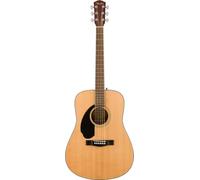 Fender CD-60S Left-Handed Beginner Acoustic Guitar, Solid Spruce, Natural | Dreadnought body, mahogany top, phosphor bronze strings, rounded walnut fingerboard, beginner-friendly, 2-year warranty