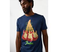 Fender Christmas Navy Graphic Regular T-Shirt XL