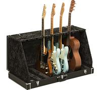 Fender Classic Case Stand, Multi Guitar Rack, Holds 7, Black | Freestanding guitar storage rack, holds up to 7 acoustic or electric guitars, home studio display, durable black finish