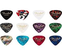 Fender Guitar Picks 351 Shape Celluloid Medley Heavy Pack of 12