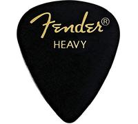 Fender Classic Celluloid Guitar Picks 351 Shape, Guitar Accessories, Black, Heavy, 144-Pack