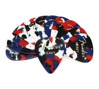 Fender Classic Celluloid Guitar Picks 351 Shape, Stocking Stuffers, Guitar Accessories, Confetti, Heavy, 12-Pack