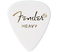 Fender Classic Celluloid Guitar Picks 351 Shape, White, Heavy, 144-Pack