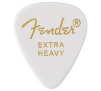 Fender Classic Celluloid, White, 351 Shape, Extra Heavy, 12 Count