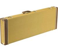 Fender Classic Series Wood Hard Case, Tweed, Strat & Tele | Vintage-style tweed hard case, fits Strat & Tele models, wood shell construction, plush interior lining, secure latches