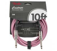 Fender Contour Instrument Cable, Guitar Cable, Guitar Accessories, Straight/Straight, Burgundy Mist, 10 ft