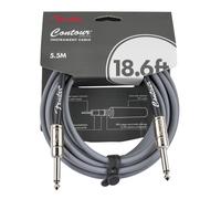 Fender Contour Instrument Cable Guitar Cable Guitar Accessories Straight/Straight Inca Silver 18.6 ft