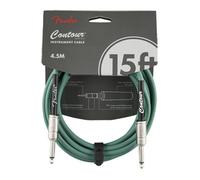 Fender Contour Instrument Cable, Sherwood Green, 15 ft