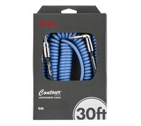 Fender Contour Coiled Cable 9m/30ft Lake Placid Blue
