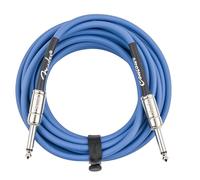 Fender Contour Series Instrument Cable (18.6ft STR/STR) in Lake Placid Blue