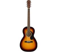 Fender CP-60S Parlor Acoustic Guitar, Walnut Fingerboard, Sunburst | Small-body parlor acoustic, beginner & travel friendly, solid spruce top, walnut fingerboard, sunburst, free virtual lessons