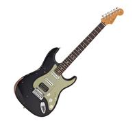 Fender Custom Shop Custom Deluxe HB S-1 Strat Relic with Closet Classic Hardware 3A RW Black