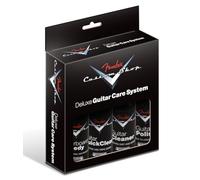 Fender Custom Shop Deluxe Guitar Care Kit, All Finishes, 4x59ml | Guitar cleaning kit, polish, cleaner, quick clean, fingerboard remedy, safe all finishes, 4-piece maintenance set