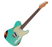 Fender Custom Shop LTD 60 Telecaster Custom Heavy Relic Aged Seafoam Green Over 3-colour Sunburst