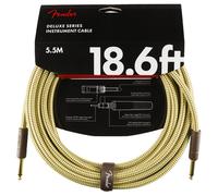 Fender Deluxe 18.6ft Straight Instrument Cable Tweed