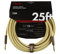 Fender Deluxe 7.5M/25ft Straight Instrument Cable Tweed