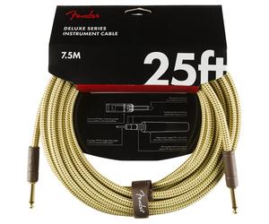 Fender Deluxe 7.5M/25ft Straight Instrument Cable Tweed