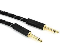 Fender Deluxe Instrument Cable, Gold-Plated Jacks, Straight, 10ft