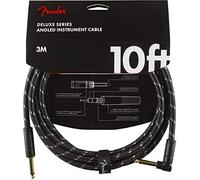 Fender Professional Series Instrument Cable, Angled, Black Tweed (18.6ft / 5.5m)