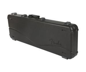 Fender Deluxe Molded Hard Bass Guitar Case, Jazz & P-Bass, Black | Hard shell moulded case, foam lining, fits Jazz Bass & Precision Bass, secure latches, durable black finish