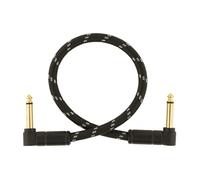 Fender Deluxe Series 1 foot Instrument Cable, Black Tweed (NEW)