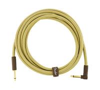 Fender Deluxe Series 10 foot Angled Instrument Cable, Tweed