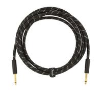 Fender Deluxe Series 10 foot Instrument Cable, Black Tweed (NEW)