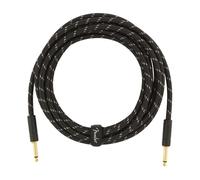 Fender Deluxe Series 15 foot Instrument Cable, Black Tweed (NEW)
