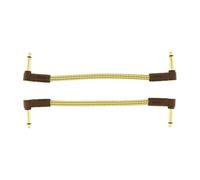 Fender Deluxe Series 6 Inch Patch Cable, Tweed, 2 Pack (NEW)