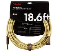 Fender Deluxe 18.6ft Straight/Angle Instrument Cable Tweed