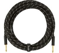 Fender Deluxe Series Instrument Cable - 18.6 ft - STR/STR - Black Tweed,5.5m