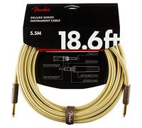 Fender Deluxe 18.6ft Straight Instrument Cable Tweed