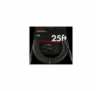 Fender Deluxe Series Instrument Cable, 25', Black Tweed (7.5 m)