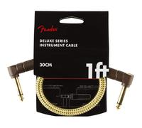 Fender Deluxe Series Instrument cable AngleAngle Tweed 1ft