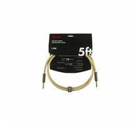 Fender Deluxe Series Instruments Cable, Straight/Straight, 5', Tweed (1.5 M)