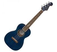 Fender Dhani Harrison Ukulele Sapphire Blue WN Electro-Acoustic Tenor Ukulele