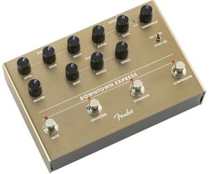Fender Downtown Express Bass Multi-Effects Pedal with DI Out | Compressor, overdrive with speaker emulation, 3-band EQ, direct out, live performance, studio, plug-and-play bass tone