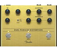 Fender Duel Pugilist Dual Channel Heavy Distortion Guitar Effects Pedal | Dual channel distortion, blend control, heavy rock tones, true bypass, electric guitar pedal, studio or stage ready