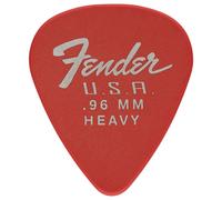 FENDER DURA-TONE DELRIN GUITAR PICKS 351 SHAPE HEAVY 0.96MM FIESTA RED - 12 PACK