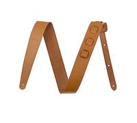 Fender Essentials Economy Leather Guitar Strap, Guitar Accessories, Adjustable from 44.5" to 53", Tan