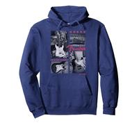 Fender Est. 1946 Electric Guitar Panels Pullover Hoodie, Adult Unisex, Navy Blue, Large