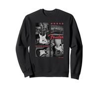 Fender Est. 1946 Electric Guitar Panels Sweatshirt, Adult Unisex, Black, Small