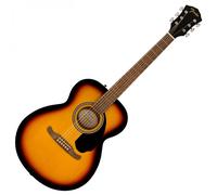 Fender DE FA-135 Concert Acoustic Guitar, Walnut Fingerboard, Sunburst